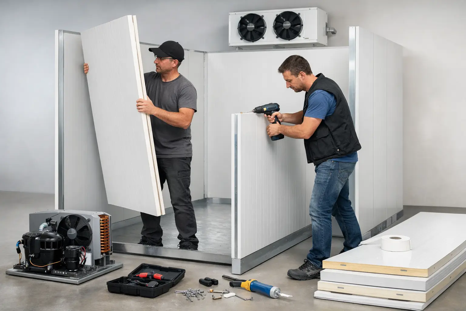 Kühlzelle selbst aufbauen mit Bausatz